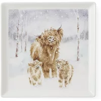 Wrendale Designs 'A Highland Christmas' Square Plate