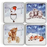 Wrendale Designs Set of 4 Winter Skies Coasters