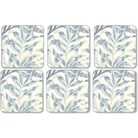 Morris & Co Willow Bough Blue Coasters Set of 6