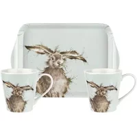 Wrendale Designs 'Hare Brained' Hare Mug & Tray Set