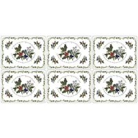 Portmeirion The Holly & The Ivy Set Of 6 Placemats with 6 FREE Coasters
