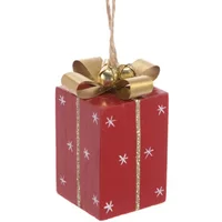 Floralsilk 7cm Red Wooden Gift Hanger