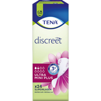 TENA Discreet Ultra Mini Plus Slipeinlagen, sehr leichte Blasenschwäche, 24 Stück