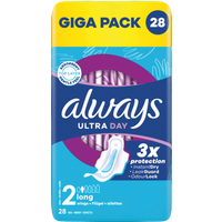 HaushaltundGenuss Always Binden Ultra Day Long Größe 2 mit Flügeln 28 Stück