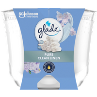 Glade Duftkerze Pure Clean Linen, im Glas, 204g