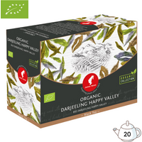 Julius Meinl Bio Darjeeling Happy Valley Big Bag (Kannen Teebeutel), Schwarztee, 20 Teebeutel im Kuvert