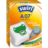 Swirl Staubbeutel A 07, EcoporFilter, 50 % Recycling, 4 Stück