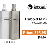 Joyetech Cuboid Mini TC80W 2400mAh Simple Kit with 5ml Cuboid Mini Atomizer (Ex. USB wall adapter)