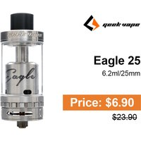 Geekvape Eagle 25 Standard Tank Atomizer 6.2ml ,Silver