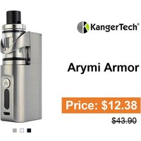 KangerTech Arymi Armor 2800mAh Mod Kit With Armor Tank Atomizer Silver