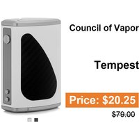 Council of Vapor Tempest TC 200W Box Mod White
