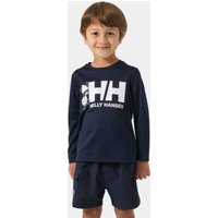 Helly Hansen Kids' Tech Graphic Long Sleeve Top Navy 5