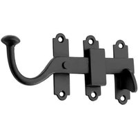 Surface Gate Latch - 6" (Inch) - Black Powder Coated - Hardware Solutions