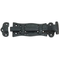 Gothic Steel Sliding Door Bolt - Antique Black - 200mm - Hardware Solutions