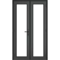 uPVC French Doors - Anthracite Grey Ex/White Int - Clear Glass - Double Glazed - Left Hand Master - 150mm Sill - 1190mm x 2055mm