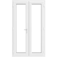uPVC French Doors - White - Clear Glass - Double Glazed - Left Hand Master - 150mm Sill - 1190mm x 2090mm