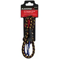 Bungee Cord with Carabiner Hook - 24" inch - Black