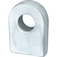 Straight Eye to Weld 19mm Self Colour