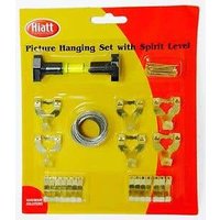 48 Piece Complete Picture Hanging Kit w/ Mini Spirit Level - Hardware Solutions