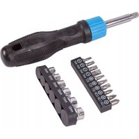 Ratchet Screwdriver Set - 17 Piece Interchangeable Heads - Carbon Steel