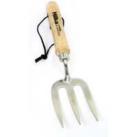 Hilka Gardening Hand Fork - Stainless Steel - Hardwood Handle