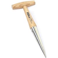 Hilka Gardening Hand Dibber - Stainless Steel - Hardwood Handle