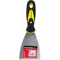 3" Scraper - Non Slip Grip Handle - Carbon Steel Blade - Black