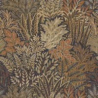 Illustrated Foliage Rust Wallpaper - 1005 x 50cm