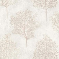 Wonderland Natural Wallpaper - 1005 x 53cm