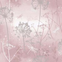 Damselfly Blush Wallpaper - 1005 x 53cm