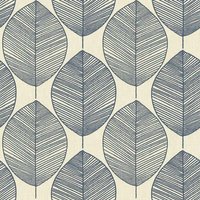 Leaves Blue Wallpaper - 1005 x 53cm