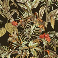 Design ID Bird of Paradise Black Wallpaper - 1005 x 53cm