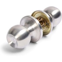 Passage Door Knob Set 60/70mm Satin Stainless Steel