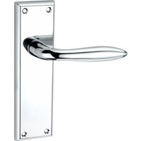 Harrogate Lever Latch Door Handle - Polished Chrome - FD130 / FD60 (Timber) - One Pair