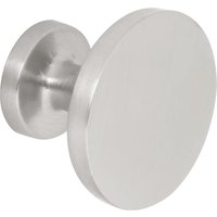 Classic Flat Cabinet Knob - Satin Nickel - 30mm - Elite Knobs & Handles
