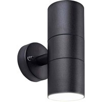 Exterior Decorative Up / Down Wall Light - GU10 LED - Black - IP44