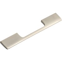 Lazio Cabinet/Cupboard/Wardrobe D Handle - Brushed Satin Nickel - 160mm - Elite Knobs & Handles