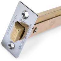 Bolt Through Tubular Latch - UKCA/CE Certified - Fire Tested - 127mm - Polished Chrome - Security Solutions