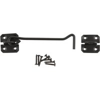 Wire Steel Cabin Hook - 100mm - Black Epoxy Covering - Hardware Solutions