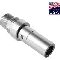 Retrofits Bradley S24-072 with 3/4 inch - 16 Male Threads & 7/8 inch - 14 Male Threads - Chrome (Non-Swivel)