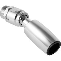 Retrofits Acorn & Speakman Wall-Mounted Showerheads with 1/2 inch - 14 NPS Male Threads - Chrome (Swivel)