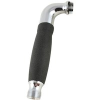 Shower Handle - Chrome - Black NonSlip Grip