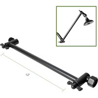 Adjustable Extension 12 inch Matte Black