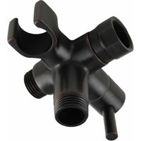 Fixed and Handheld Combo Diverter Valve (3 Way) with Built-in Handheld Holder - Oil Rubbed Bronze Finish