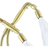 4-Way Combo Kit - Handheld with Classic™ Shower Head - Brushed Gold - Standard Grip - with Trickle Valve