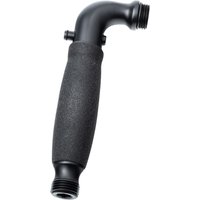 Shower Handle - Matte Black - Black NonSlip Grip - with Trickle Valve