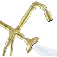 3-Way Combo Kit - Handheld with HALF DOME® Shower Head - Brushed Gold - Standard Grip - with Trickle Valve
