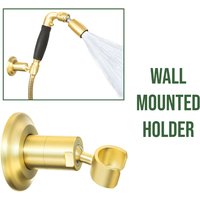 Handheld Holder - Wall Mounted - Brushed Gold