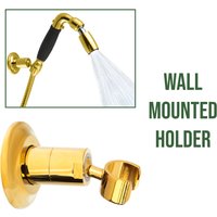 Handheld Holder - Wall Mounted - Polished Brass