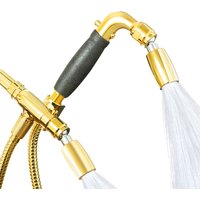 4-Way Combo Kit - Handheld with Classic™ Shower Head - Polished Brass - Forever™ Rubber Grip - with Trickle Valve